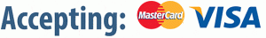 Accept all Major Credit Cards