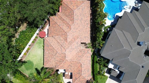 bird's-eye view of a roof bird's-eye view of a roof